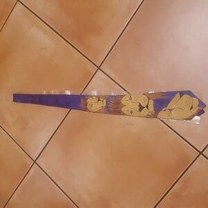 Vintage Lion Print 100& Silk Tie NWOT